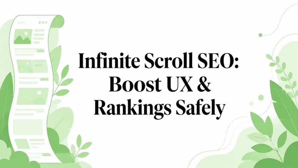Infinite Scroll SEO: Boost UX & Rankings Safely