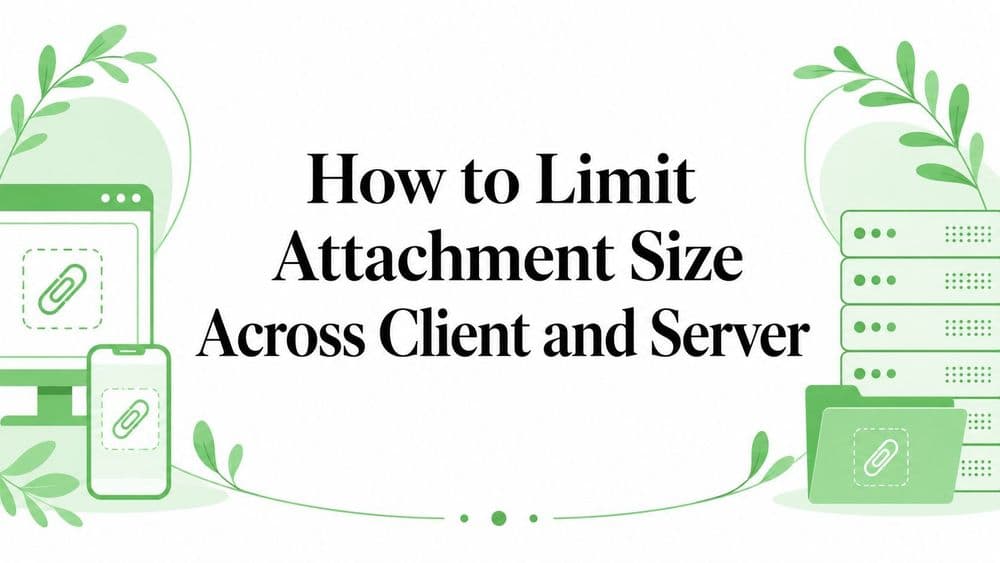 How to Limit Attachment Size Across Client and Server