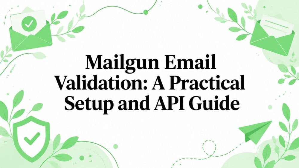 Mailgun Email Validation: A Practical Setup and API Guide