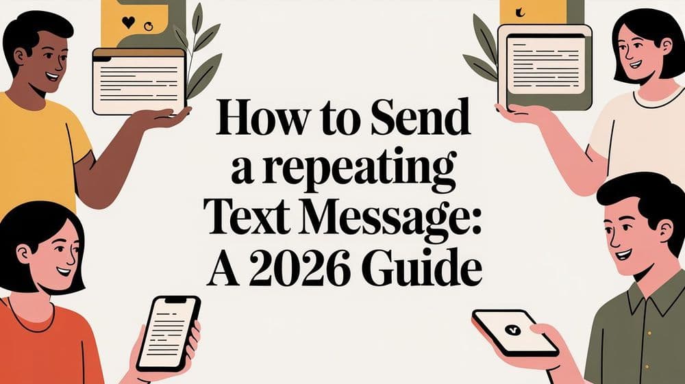 How to Send a Repeating Text Message: A 2026 Guide