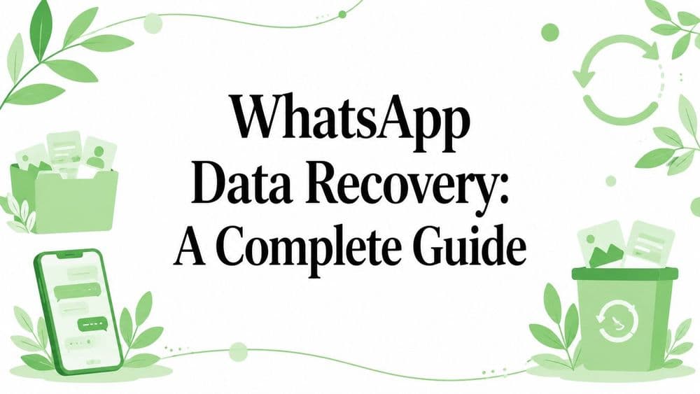 WhatsApp Data Recovery: A Complete Guide