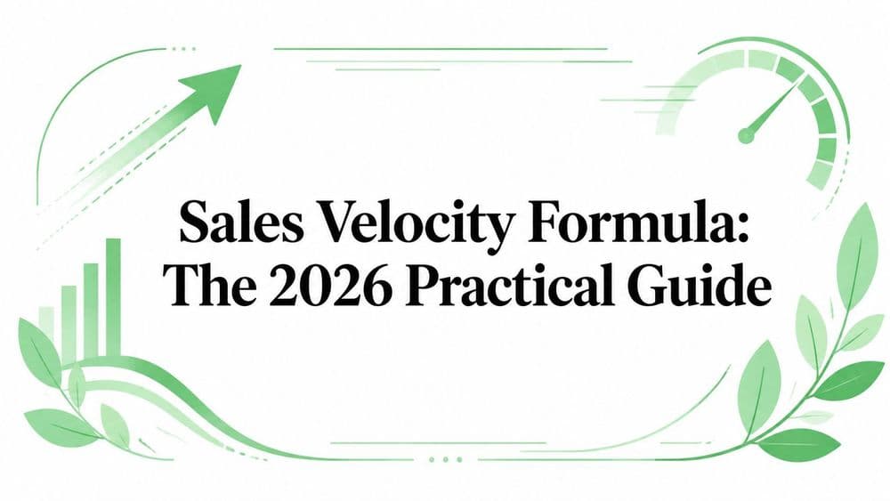 Sales Velocity Formula: The 2026 Practical Guide