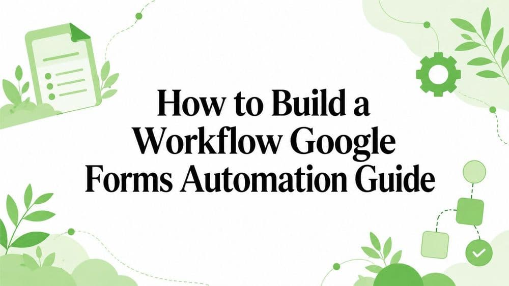 How to Build a Workflow Google Forms Automation Guide